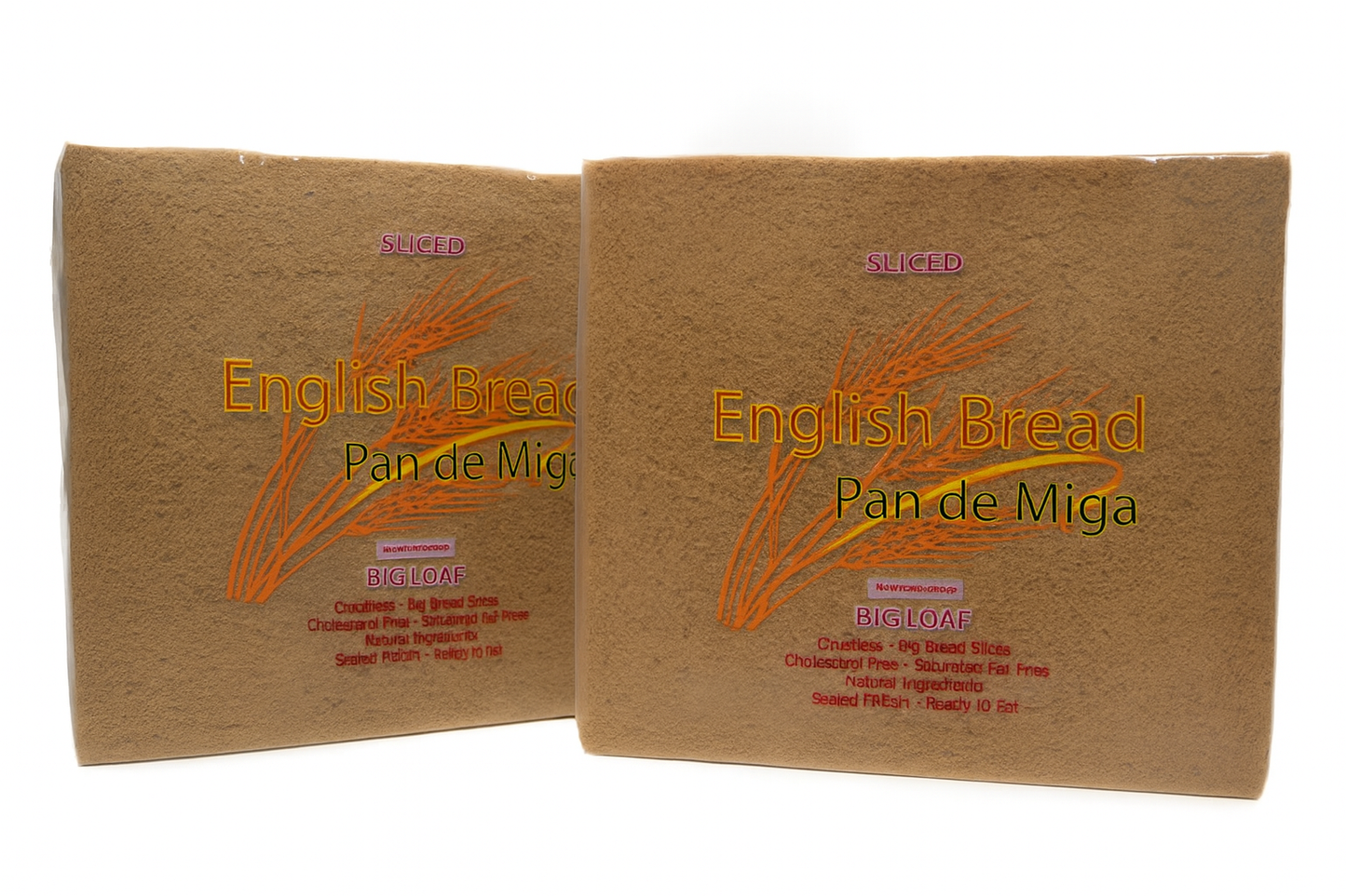 2 BROWN PACKAGES | CRUSTLESS BREAD