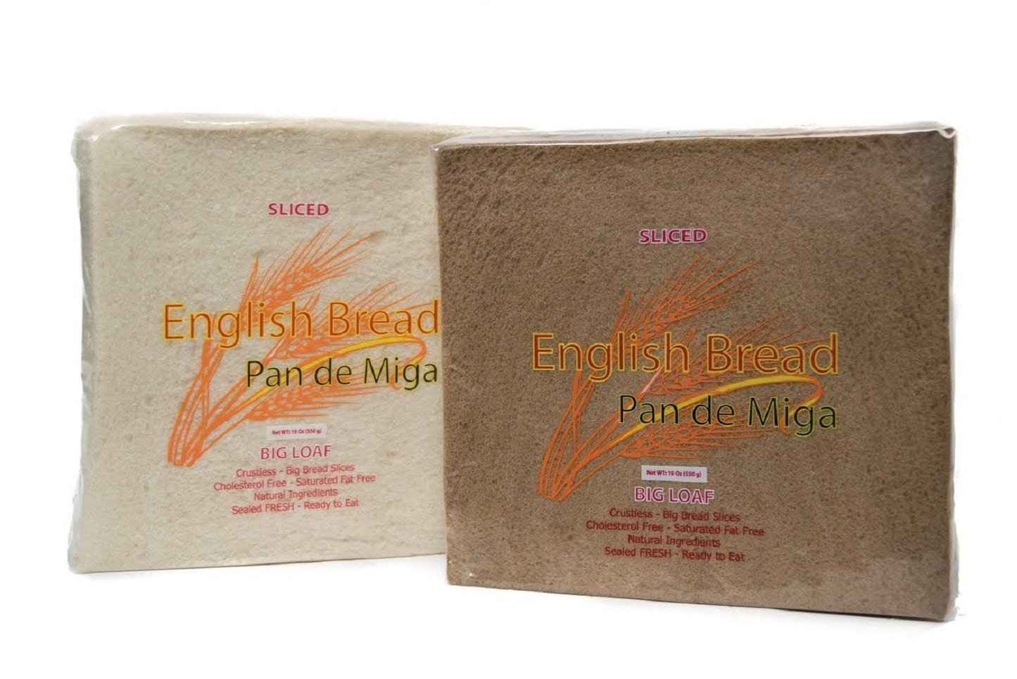 1 White + 1 Brown Packages | Crustless Bread