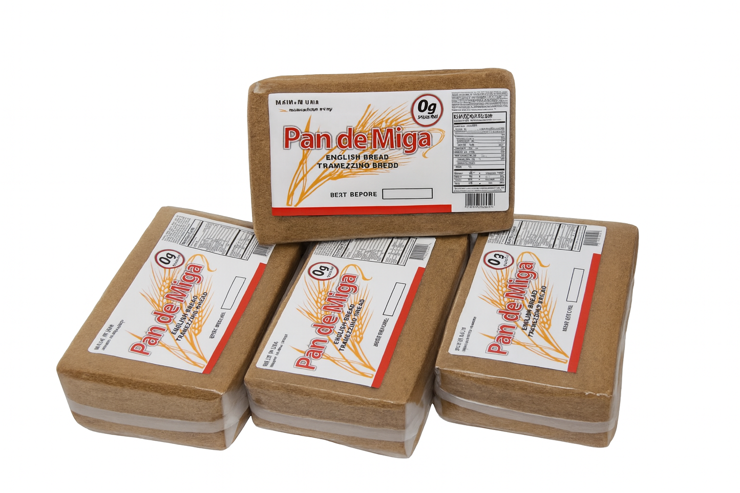 4 BROWN PACKAGES | CRUSTLESS BREAD
